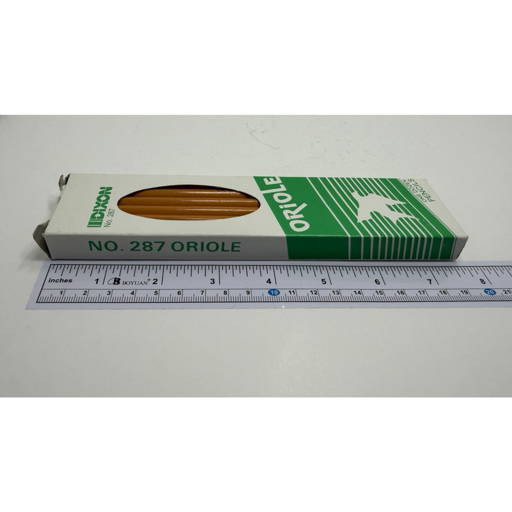 12 VTG Dixon Oriole Pencils #2 Soft Pencils by Dixon Sharpened in Box - Picture 4 of 7